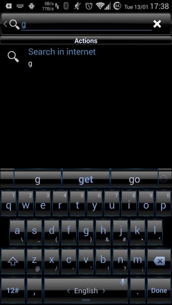 Imagen 2 para Theme TouchPal Frame Blue