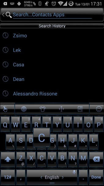 Imagen 3 para Theme TouchPal Frame Blue