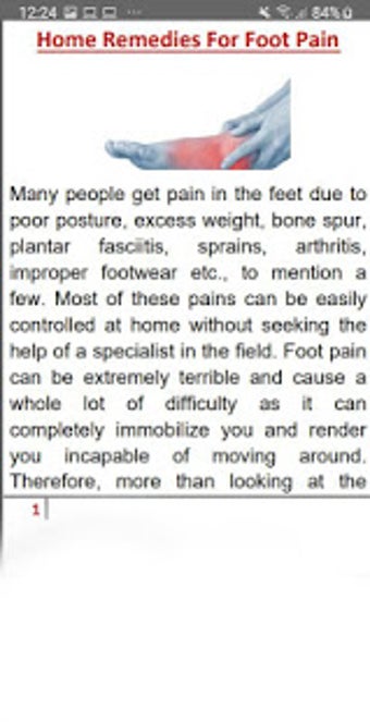 Image 0 for Foot Pain Relief Remedies