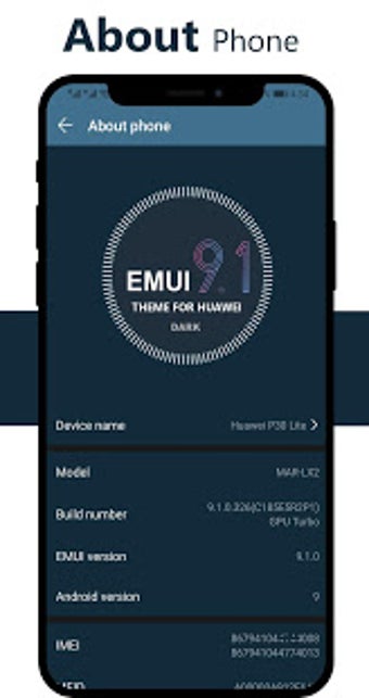 Image 2 for Dark Emui-9.1 Theme for H…