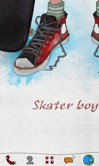 Imagen 1 para Skater boy GO Launcher Th…