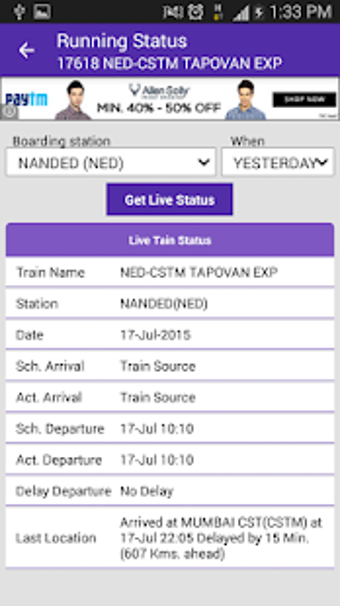 Image 3 for Live Train Status