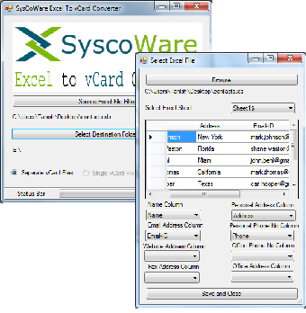 Image 0 for SyscoWare Excel To vCard