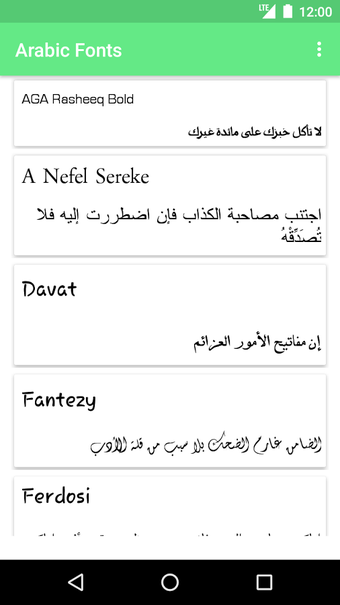 Image 1 for Arabic Fonts for FlipFont