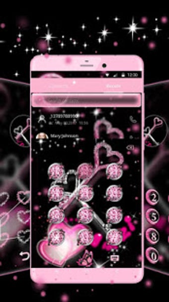 Image 1 for Glitter Love Diamond Key …