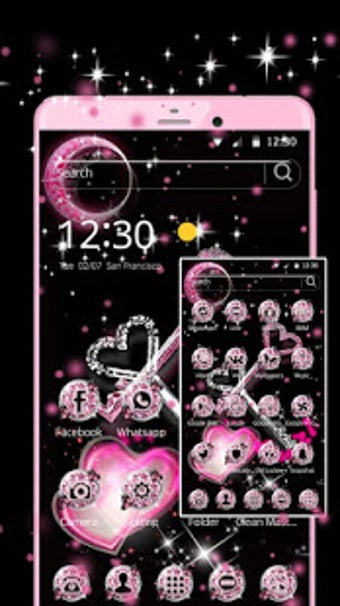 Image 0 for Glitter Love Diamond Key …