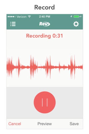 Image 0 for Rev Voice Recorder: Audio…