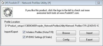 Imagen 0 para Network Profiles Utility