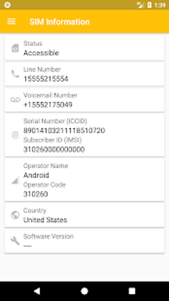 Image 0 for SIM Card Info