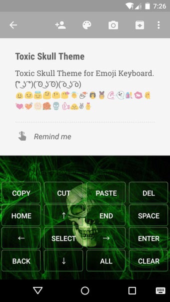 Imagen 1 para Toxic Skull Emoji Keyboar…