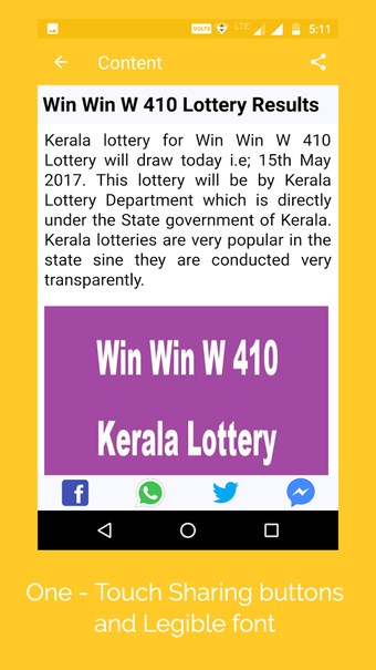 Image 1 for Kerala Lottery Results