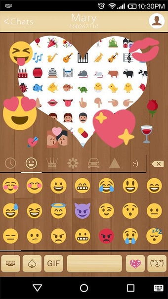 Image 0 for Wood Love Emoji Keyboard …