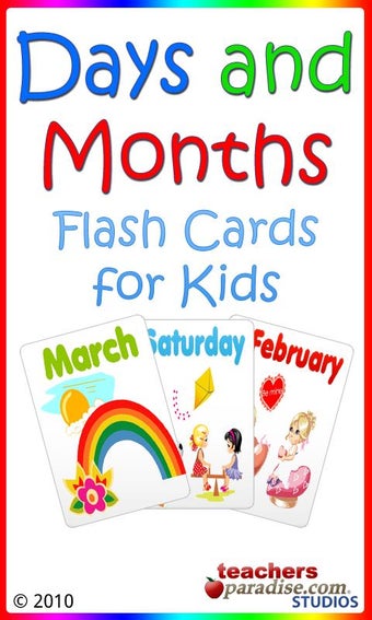 Image 3 for Days and Months Flashcard…