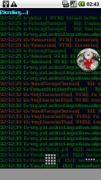 Imagen 1 para Logcat Live Wallpaper