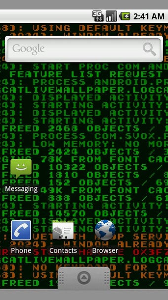 Imagen 1 para Logcat Live Wallpaper