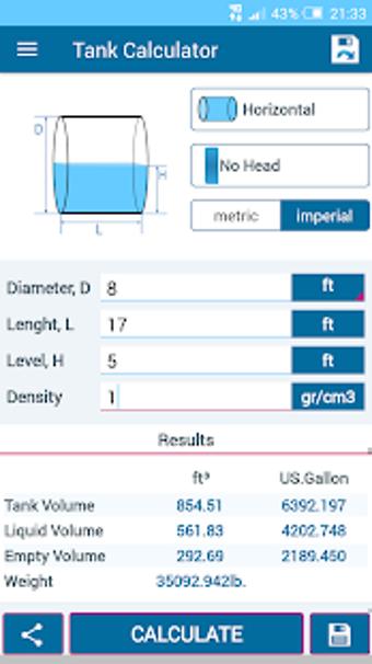 Image 1 for Tank Volume