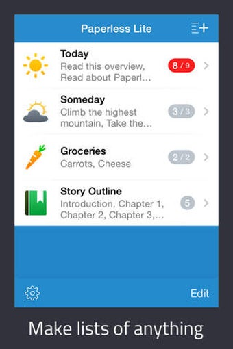 Paperless Lite: Lists + Checklists Captures 1