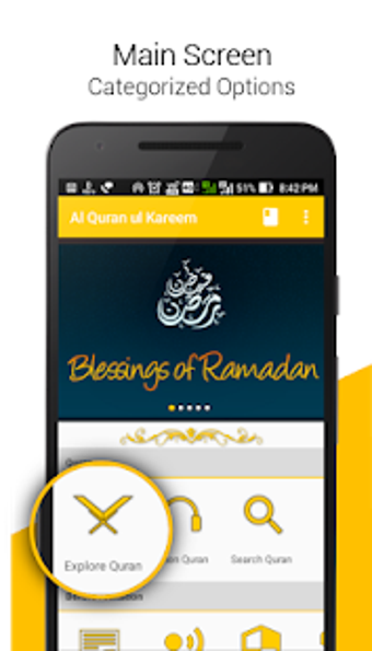 Imagen 1 para Al Quran ul Kareem + Tajw…