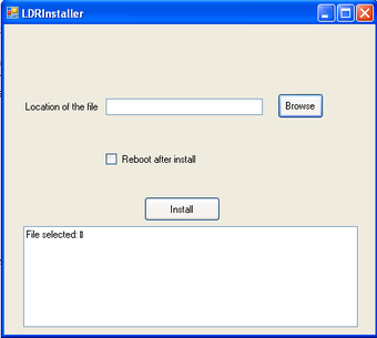 Image 0 for LDR Installer