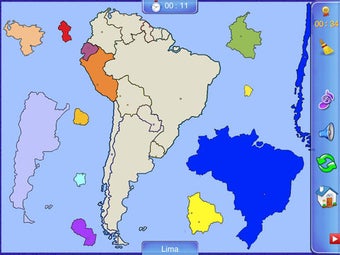 Image 3 for South America Puzzle Map