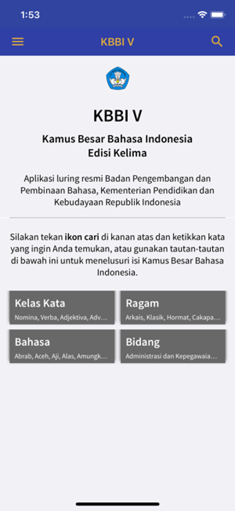 Image 1 for Kamus Besar Bahasa Indone…