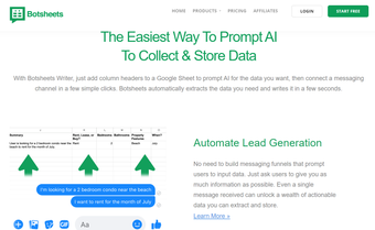 Image 0 for Botsheets AI