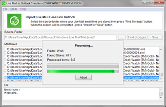 Image 0 for Live Mail to Outlook Tran…