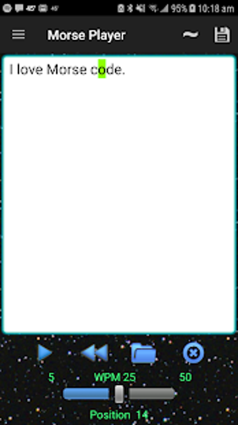 Imagen 2 para Morse Player Free