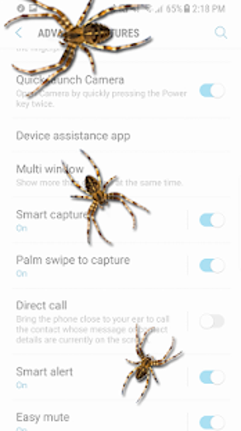 Image 1 for Spider on screen - prank