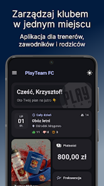 Image 0 for PlayTeam - Zarządzaj klub…