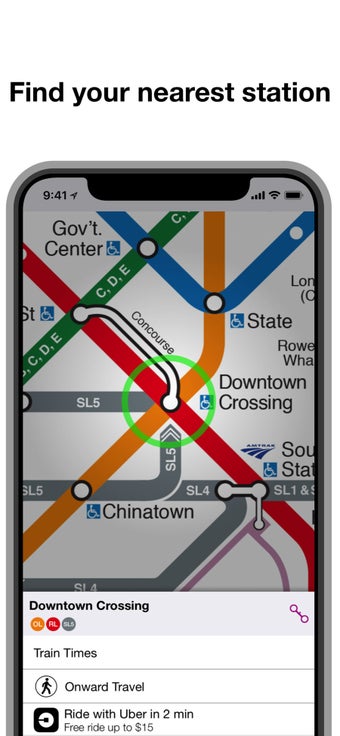 Image 0 for Boston T Map - MBTA subwa…