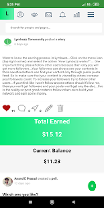 Imagen 1 para Lymbuzz: Post and earn mo…