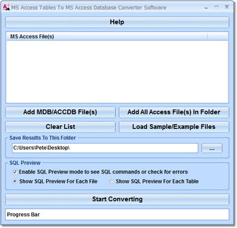 Image 0 for MS Access Tables To MS Ac…