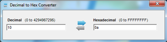 Image 0 for Decimal to Hexadecimal Co…