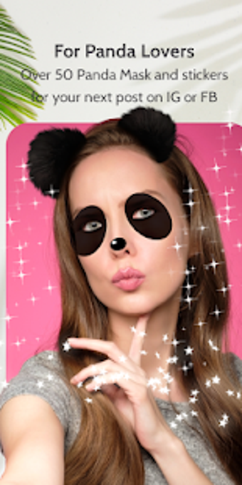 Imagen 0 para Panda Face Mask photo Edi…
