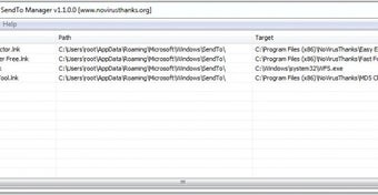 Image 0 for SendTo Manager