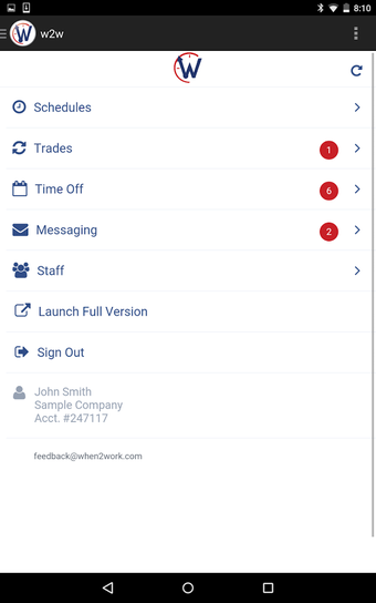 Image 6 for w2w : WhenToWork Mobile A…