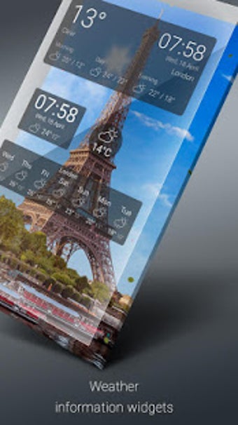 Imagen 1 para Paris Weather Live Wallpa…
