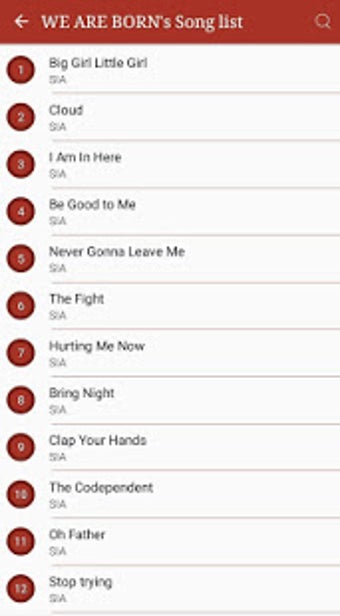 Imagen 1 para All SIA Songs Lyrics