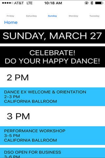 Image 0 for Dance Excellence Schedule