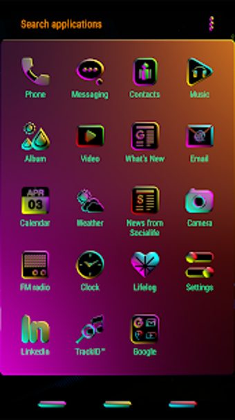 Image 1 for CYBERNEON Xperia Theme
