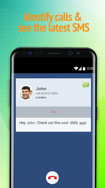 Image 0 for SMS Message & Call Screen…