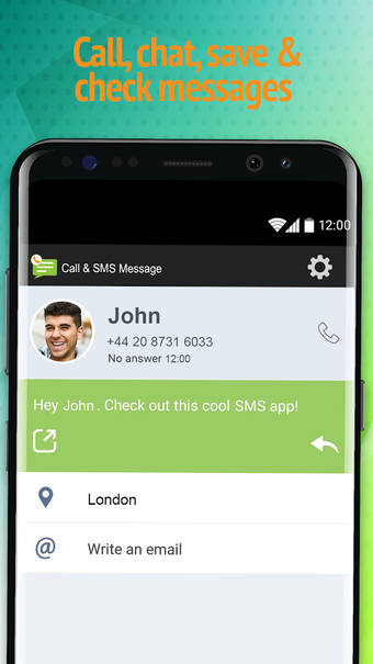 Imagen 1 para SMS Message & Call Screen…