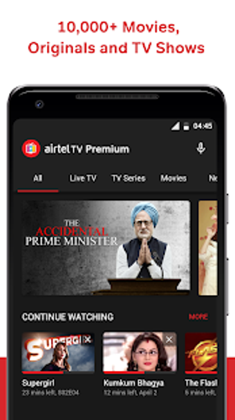 Imagen 1 para Airtel TV: Live TV, News,…