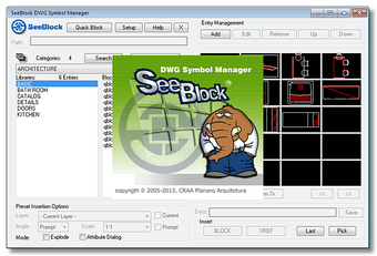Imagen 0 para SeeBlock DWG Symbol Manag…