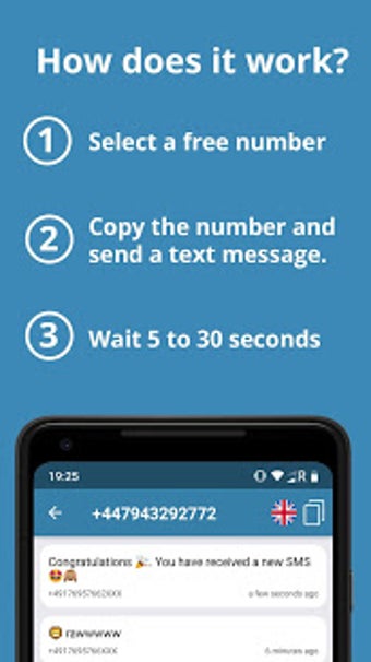 Imagen 2 para Receive SMS -  Virtual nu…