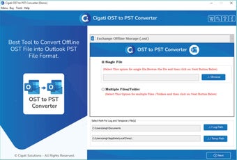 Image 0 for Cigati OST to PST Convert…