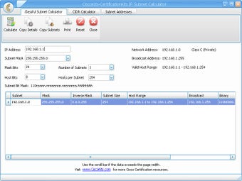 Image 0 for CiscoKits CCNA Subnet Cal…