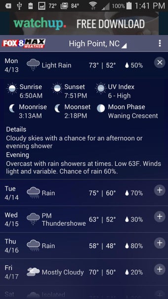 Image 1 for Fox8 Max Weather