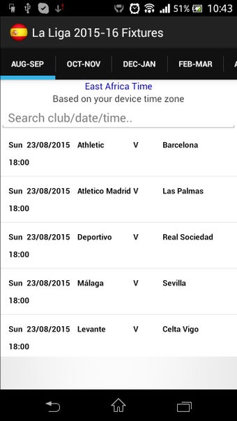 Image 1 for La Liga 2015-16 Fixtures